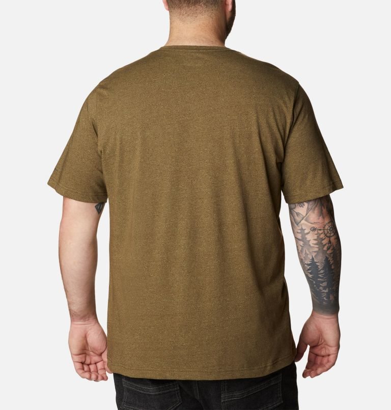 Men's Columbia Thistletown Hills Short Sleeve T Shirts Olive | Plus Size CA-L356L